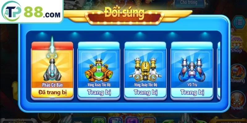 Các vũ khí có thể sử dụng khi săn mồi